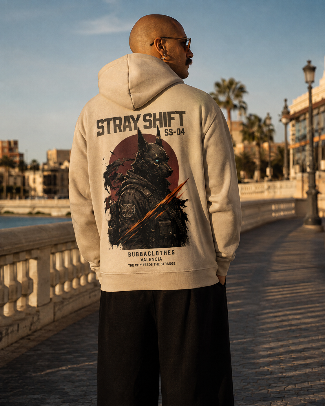 Sudadera Streetwear Stray Shift – Sand Edition | BubbaClothes