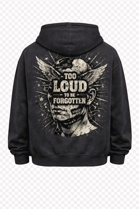 sudadera oversize BubbaClothes Too Loud Premium Edition parte delantera since 2024 streetwear