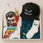 Caja de regalo con ropa urbana