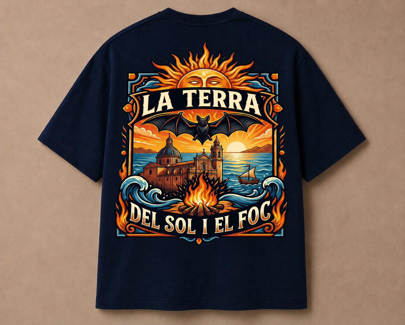 Camiseta Oversize Unisex | La Terra del Sol i el Foc