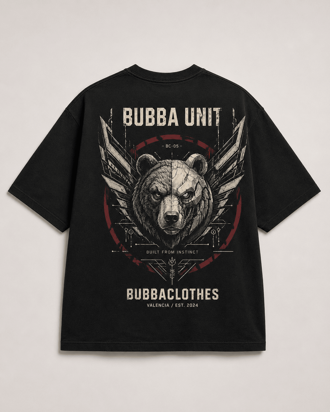 Camiseta Oversize HYBRID INSTINCT – Bubba Unit - Bubbaclothes
