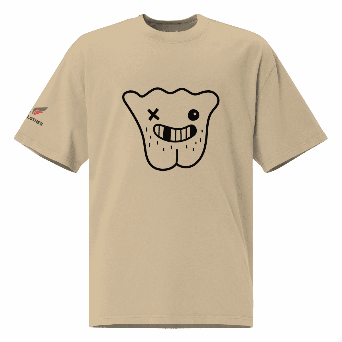Camiseta oversize O mostruo-BUBBACLOTHES - Bubbaclothes