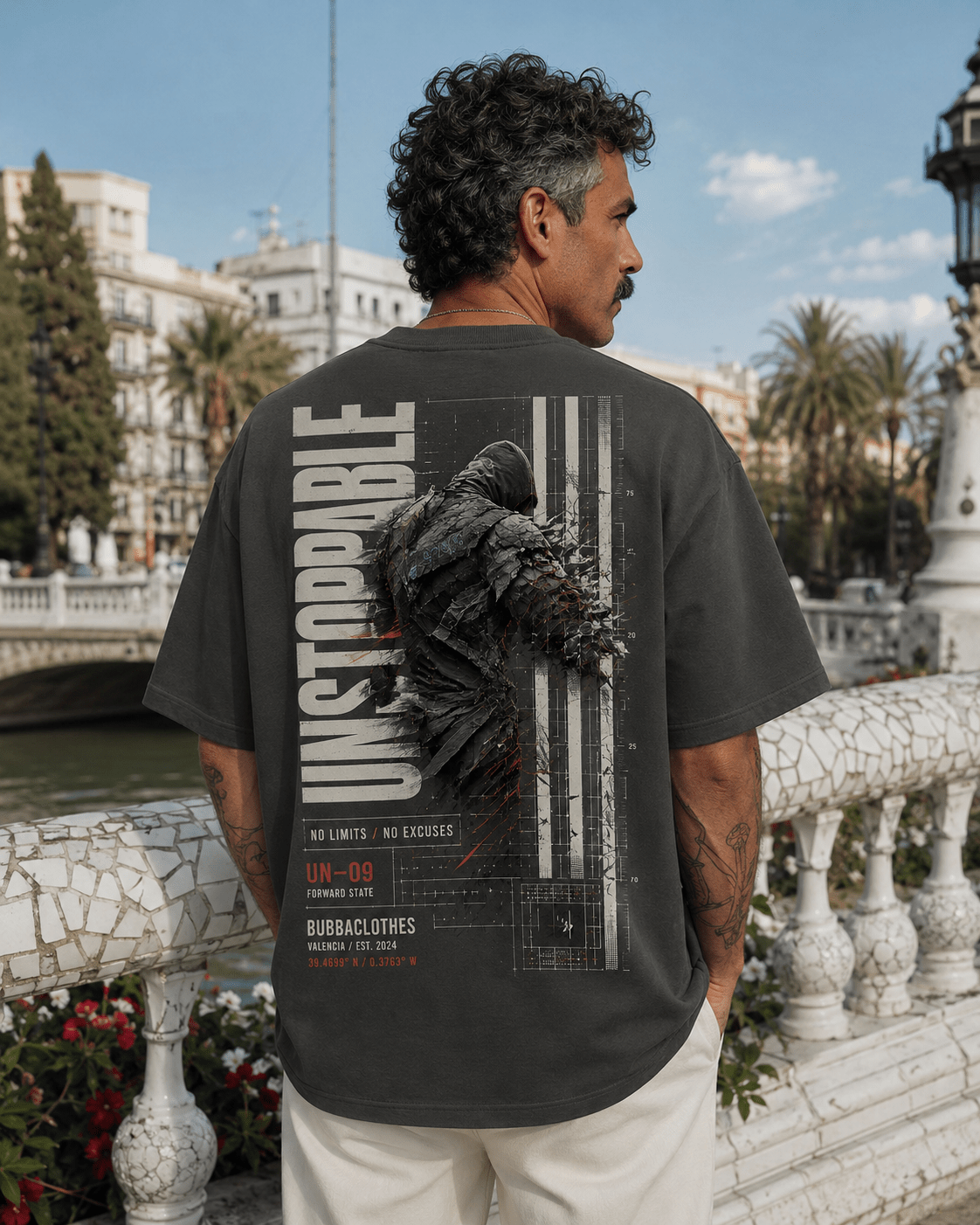 Camiseta Oversize UNSTOPPABLE UN–09 – No Limits / No Excuses