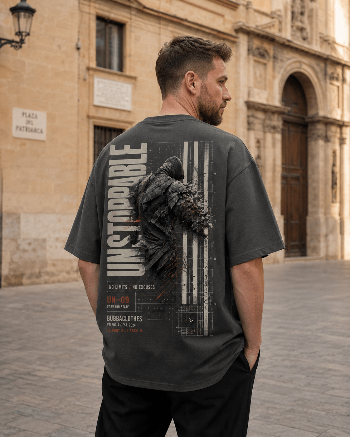 Camiseta Oversize UNSTOPPABLE UN–09 – No Limits / No Excuses