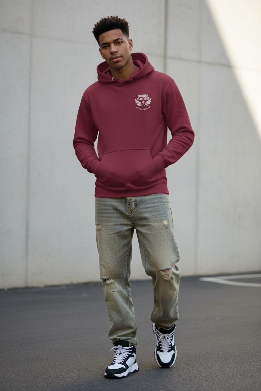 Sudadera BubbaClothes modelo masculino