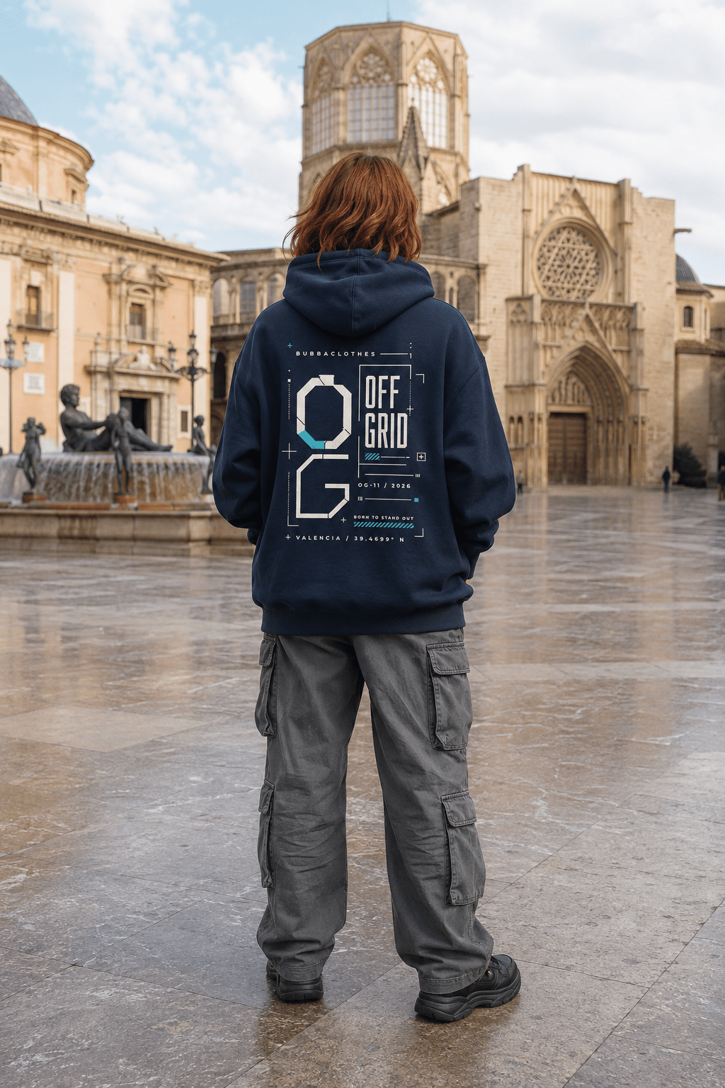 Sudadera Oversize OFF GRID  | BubbaClothes
