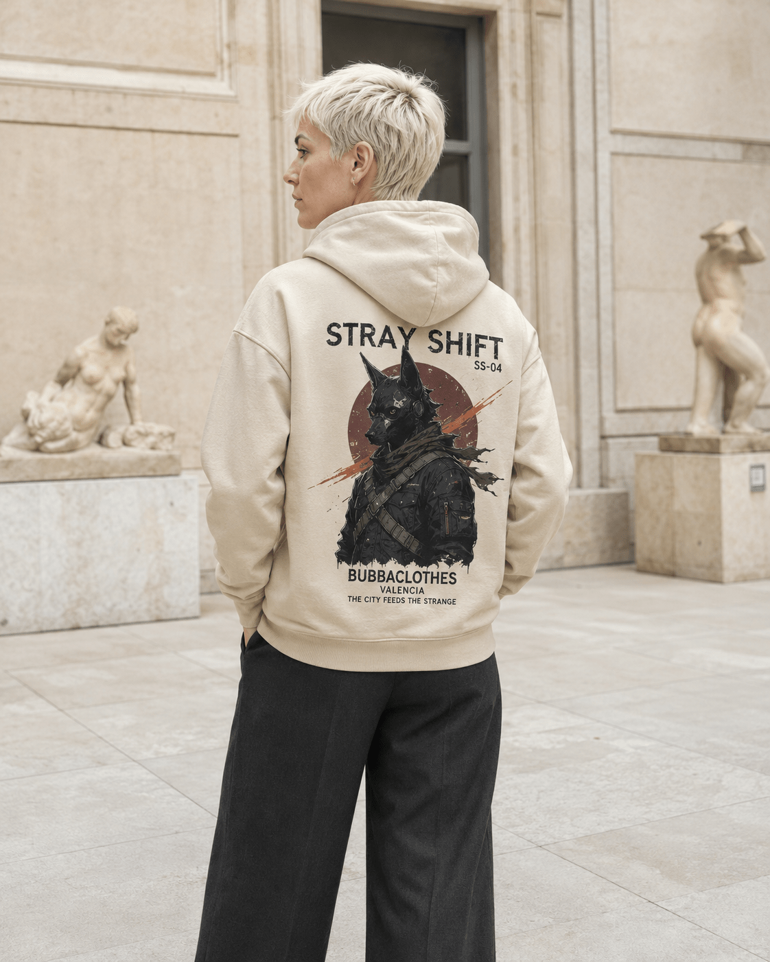 Sudadera Streetwear Stray Shift – Sand Edition | BubbaClothes