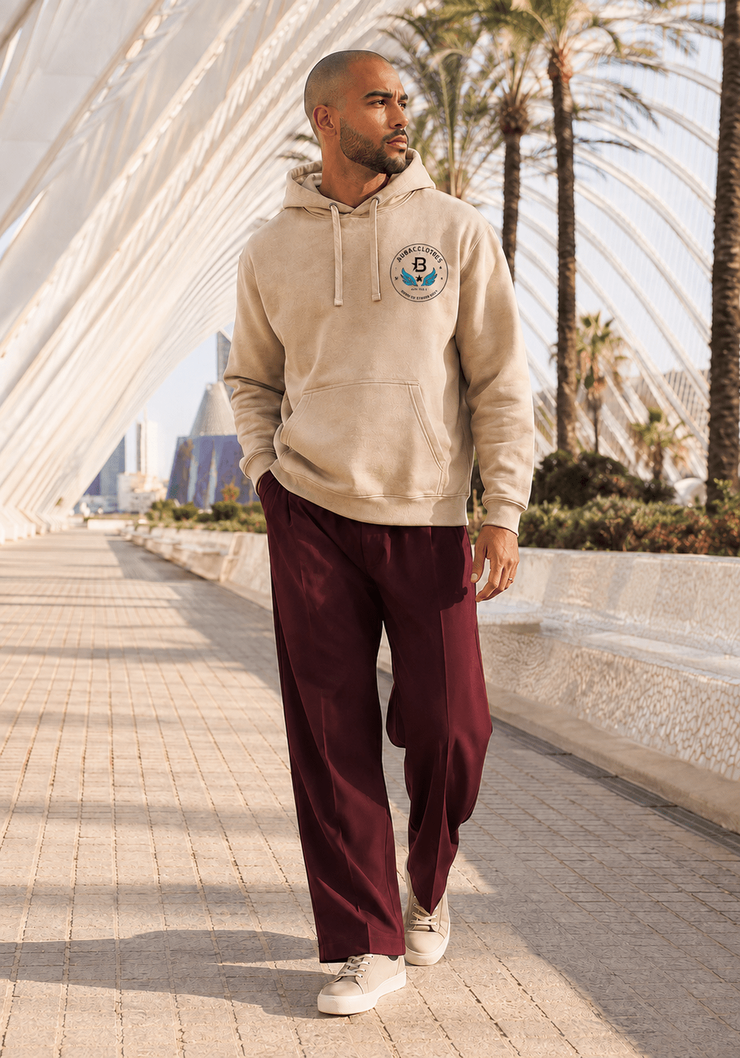 Sudadera Streetwear Stray Shift – Sand Edition | BubbaClothes - Bubbaclothes