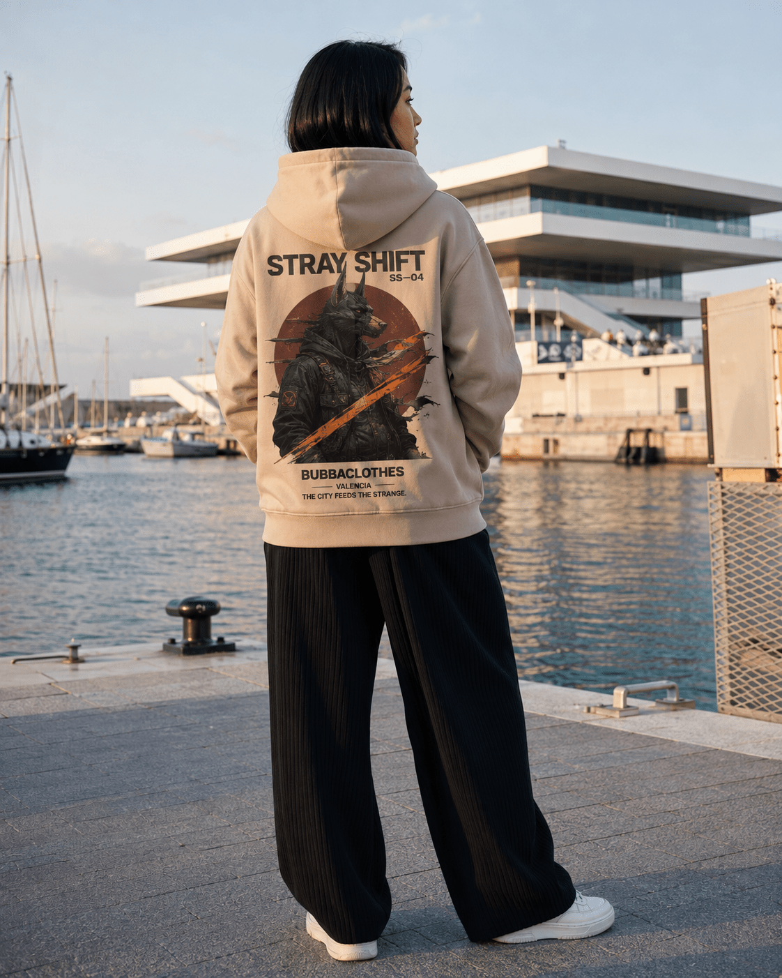 Sudadera Streetwear Stray Shift – Sand Edition | BubbaClothes